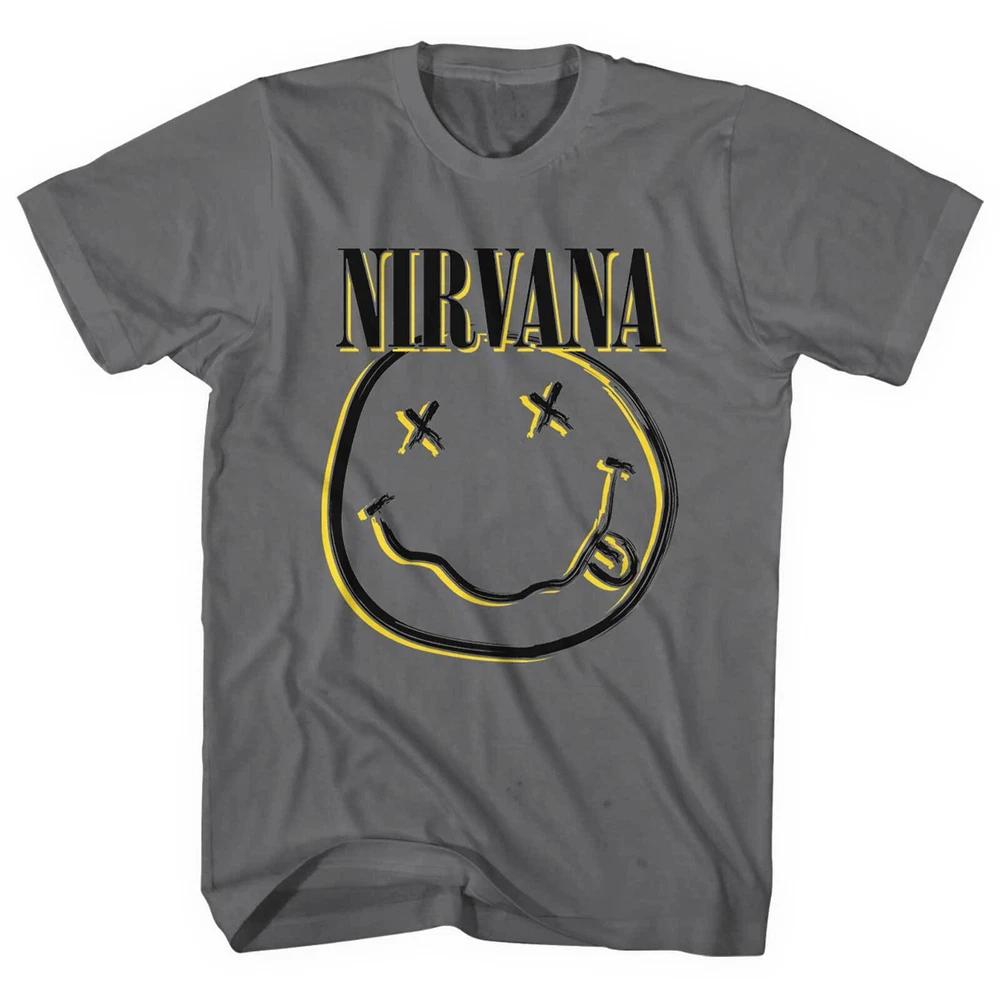 Nirvana Unisex TShirt Inverse Happy Face S