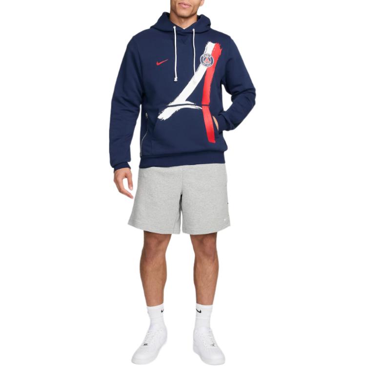 Nike Paris Saint Germain Standard Issue Men's Nike Dri FIT Soccer Pullover Hoodie FQ3218-410