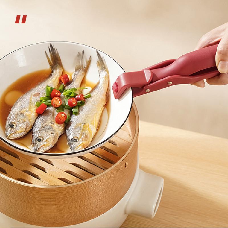 Anti Purpose Multi Scald Bowl Holder Clip For Kitchen Silicone Non Slip Clip
