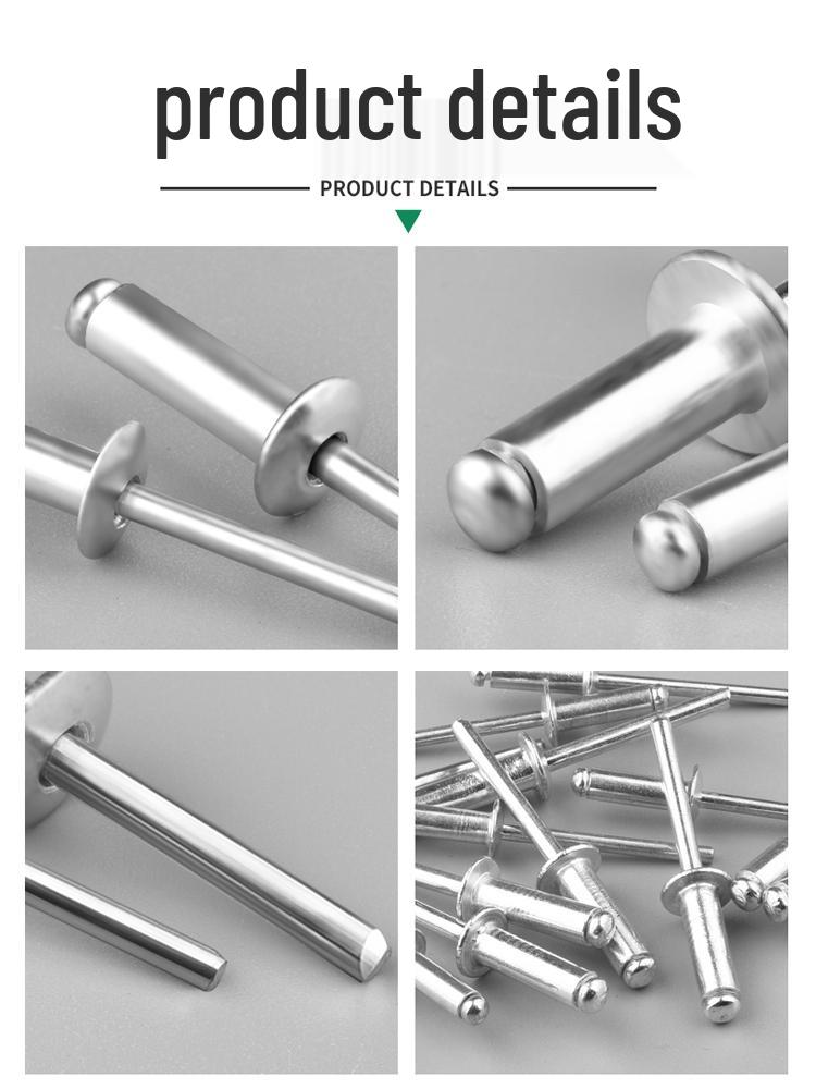 Aluminium-Blindnieten - Rundkopf M3.2, M4, M5, M6