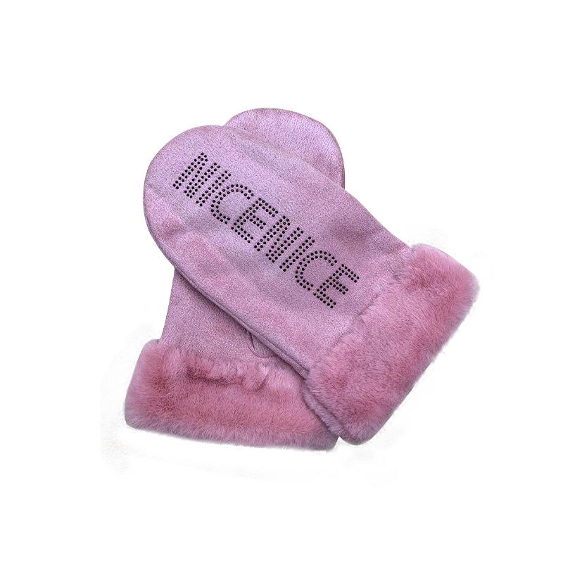 

Женские модные перчатки с мохнатыми руками, теплые перчатки на весну и осень, для вождения и езды на открытом воздухе, перчатки