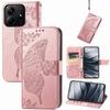 For Xiaomi Redmi Note 14 5G Case PU Leather Wallet Phone Cover Butterfly Pattern