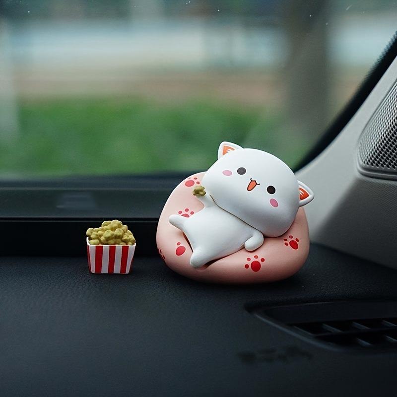 8pcs Cat Ornaments for Bedroom Desk Decorations Cute Cat Car Decoration Dashboard Decoration Mini Sweet Cat Ornament Perfectly Suitable