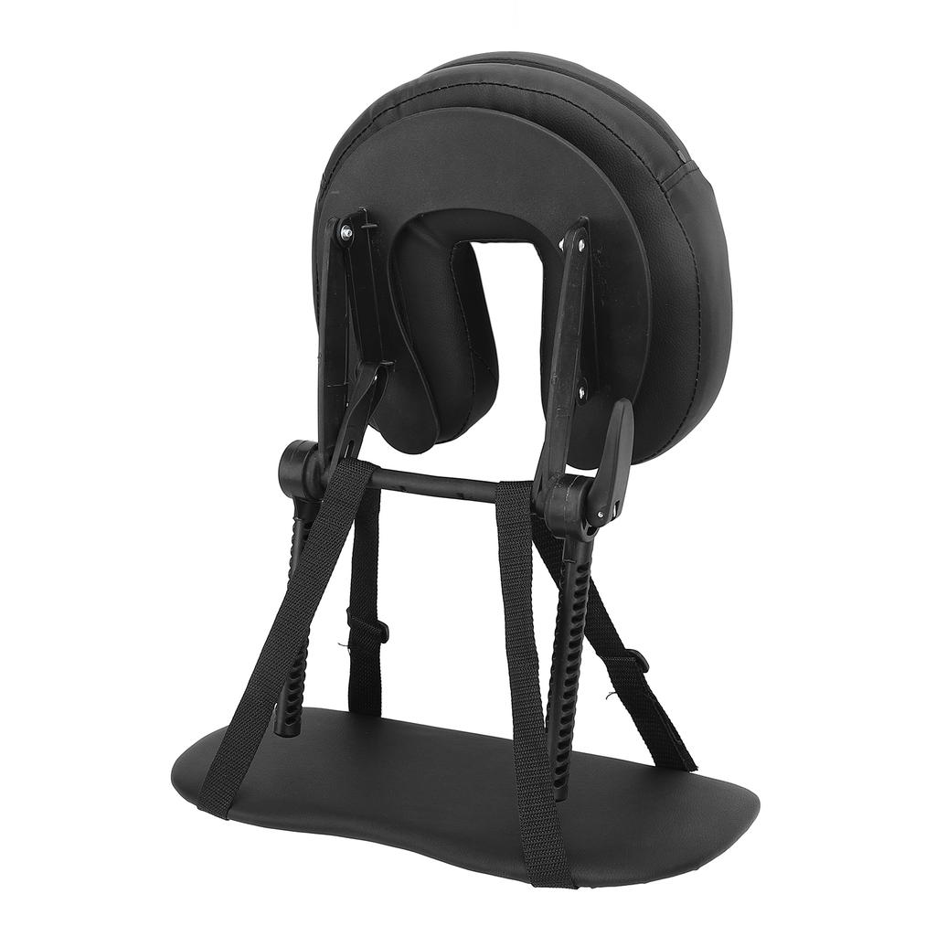 Beauty Bed Headrest Cradle U Shape Adjustable Folding Massage Table Face Cradle Pillow for Beauty Salon Black