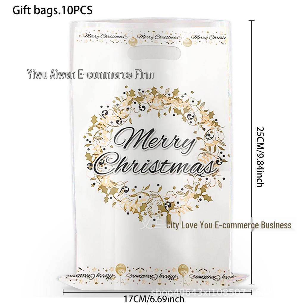 Christmas Candy Gift Bag with Pearlescent Design - Party Decoration