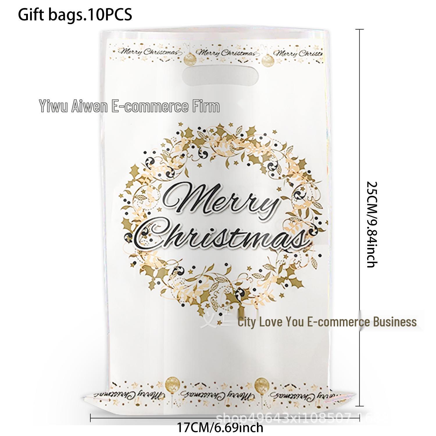 

Різдвяний подарунковий пакет для цукерок з перламутровим дизайном - Прикраса для вечірки