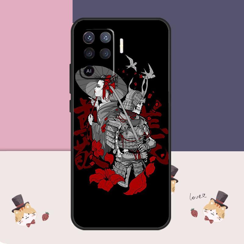

Samurai Warrior Geisha Case For Oppo A76 A96 A16 A60 A98 A58 A78 A18 A38 A80 A40 A77 A57 A17 A74 A54 A94 A15 A5 Pro OPPO A94 5G