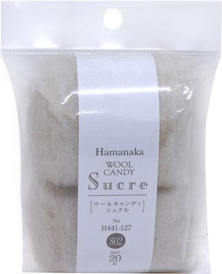 Hamanaka Wool Felt Wool Candy Sucre Natural Blend Col. 802 Beige 20g H441-127-802