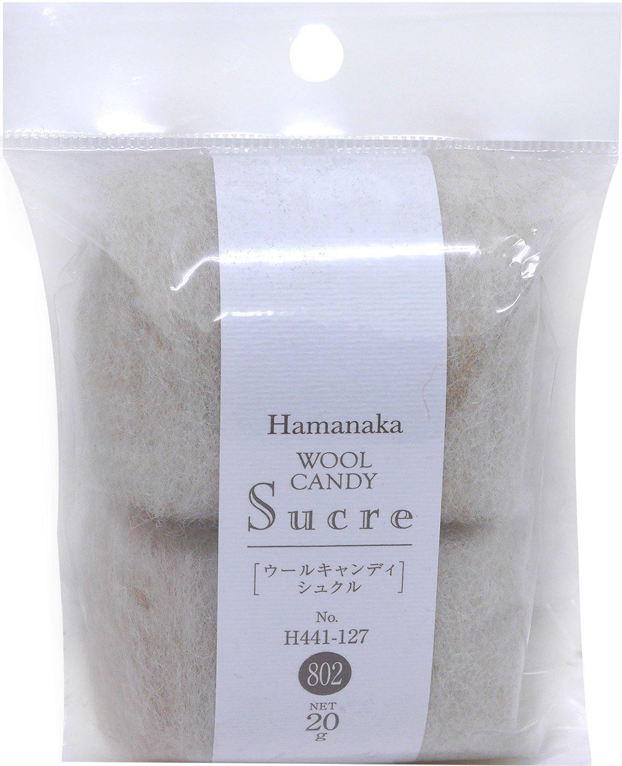 

Hamanaka Вовна для валяння Wool Felt Wool Candy Sucre Natural Blend Col. 802 Бежевий 20г H441-127-802 бежевий