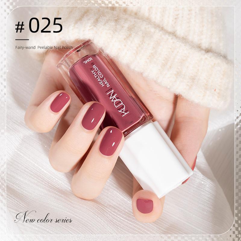 10ML Peel Off Water-Based Nail Polish – Quick Dry, No UV Lamp Needed, Breathable & Removable, Glossy Finish