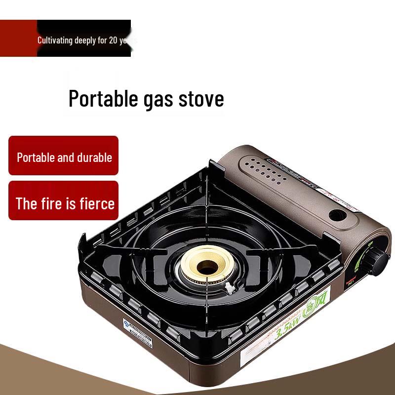 Portable Outdoor Cassette Stove with Cookware Set