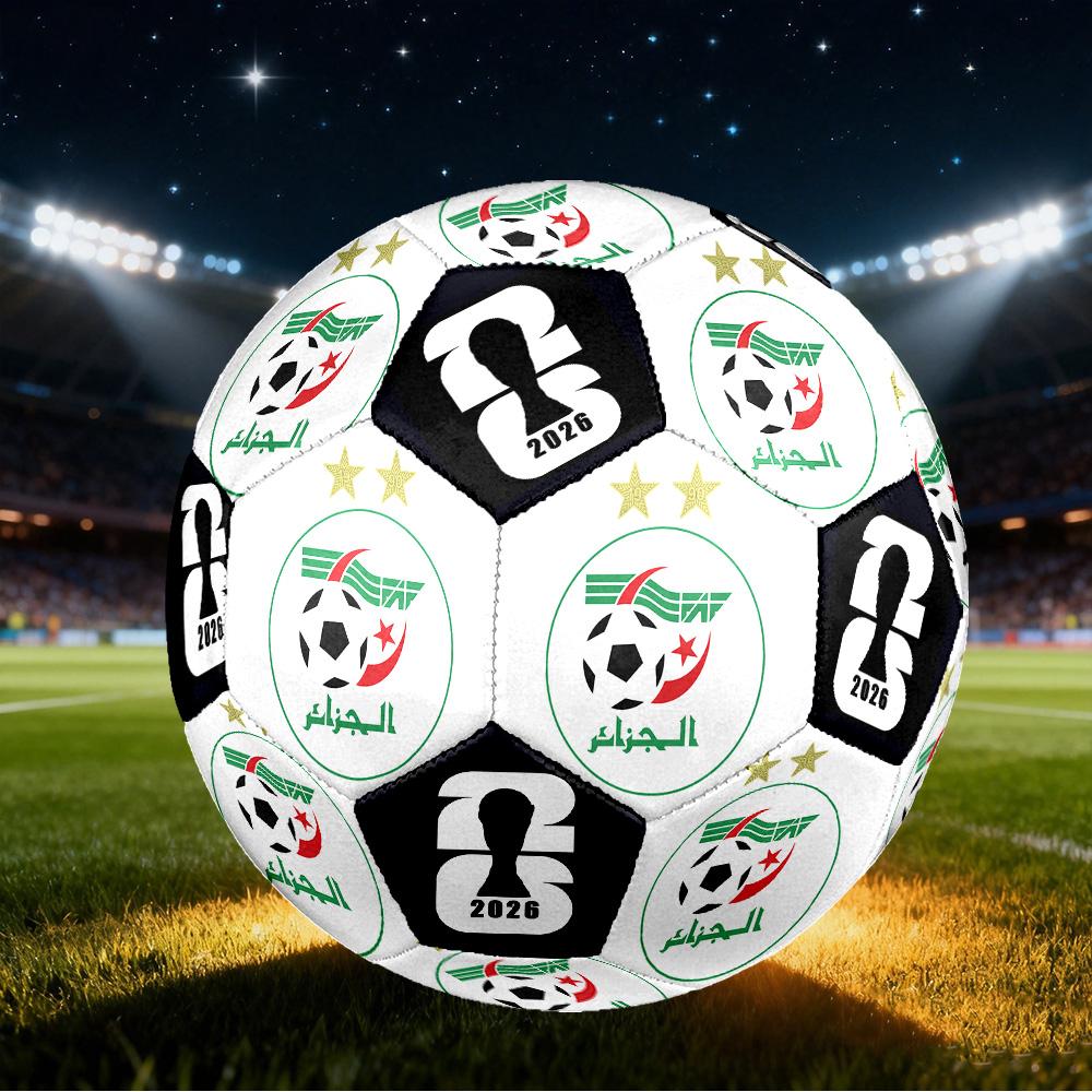 1 pz Pallone da Calcio Algeria Taglia 5 Pallone da Calcio Professionale Partita Allenamento Pallone da Calcio Sportivo Indoor e Outdoor Pallone da Allenamento Club Leggero Resistente y46