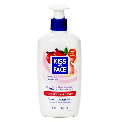 Kiss My Face 4 In 1 Moisture Shave Cream, 325ml, Pomegranate Grapefruit, 1 Pc.