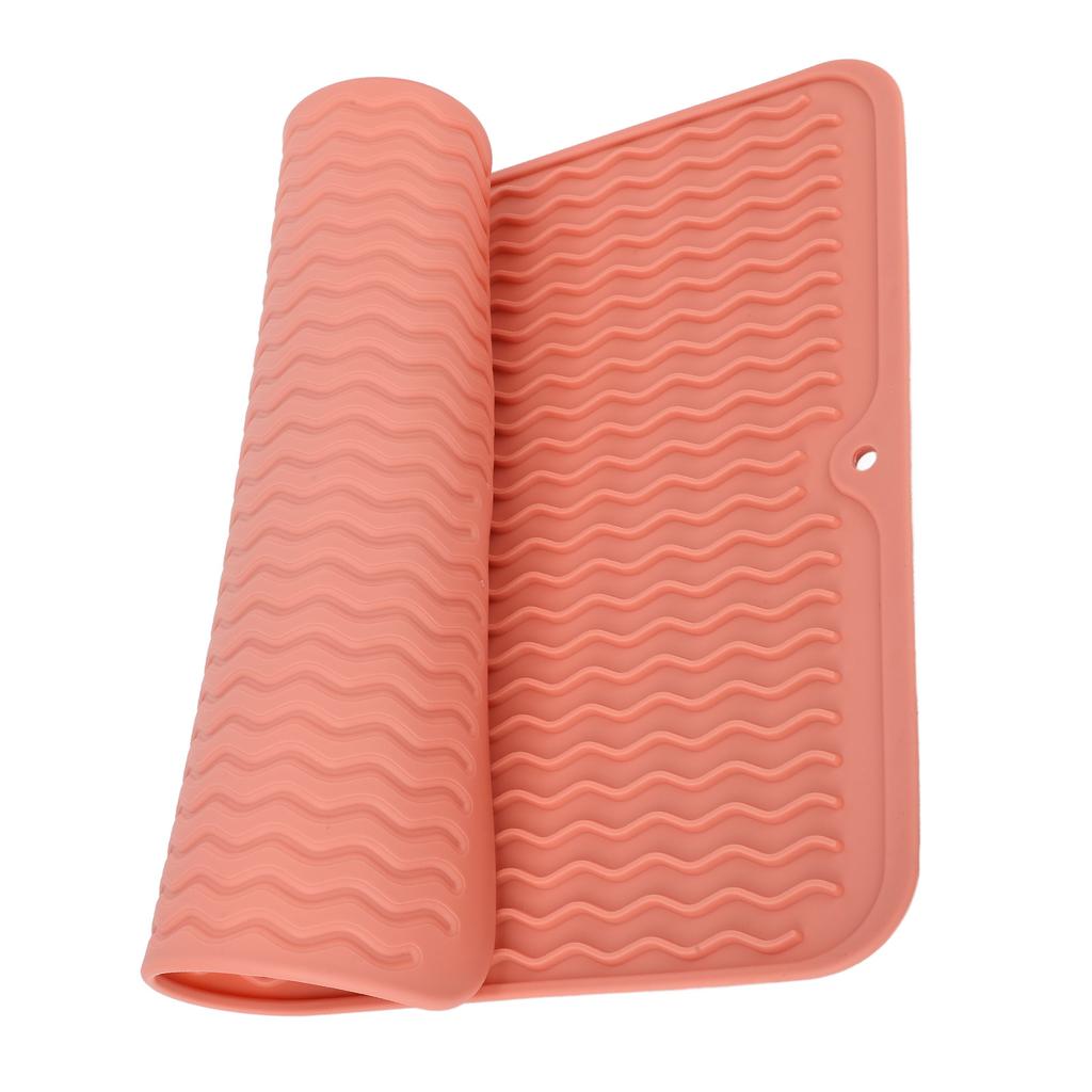 Dish Drying Mat Soft Flexible Rubber Heat Resistant Nonslip BPA Free Eco Friendly Wide Application