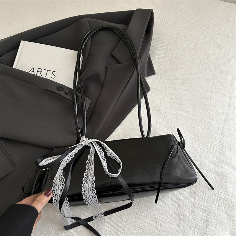 

Soft Faux Leather Tote Bag Large Capacity Zipper Closure Shoulder Commuter Purse for Women чёрный