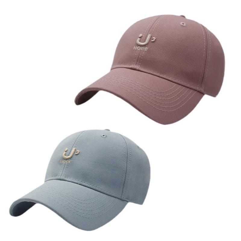 Korean Version New Versatile Letter Embroidered Soft Top Baseball Hat for Women's Spring and Summer Casual Outdoor Sun Protection Baseball Cap