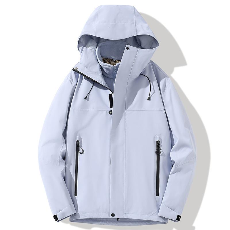 Autumn and Winter New Outdoor Jacket Two-piece Men's and Women's Climbing Clothes