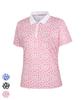 BHPOLOCLUB Women'S Summer Blooming Flower Collared Short Sleeve Tee 3 Colors Ts642