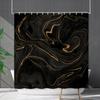 Shower Curtain Waterproof And Mildew-Proof Marble Pattern Bathroom Curtain Shower Curtain Partition Curtain Free Of Punching