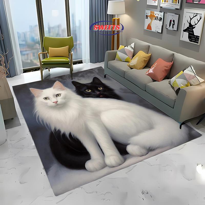 Alfombra Tai Chi Arte Secreto Chino Antiguo, Alfombrilla para Sala de Estar Dormitorio Sofá Cocina Felpudo Decoración, Alfombrilla Duradera Antideslizante para Suelo de Niños