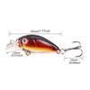 5pack Durability Basses Lures with Realistic Swimming Action for Different Light and Water Setting