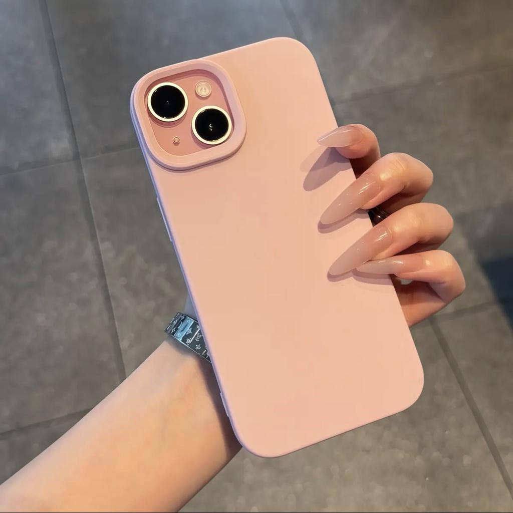 Soft Silicone Candy Color Matte Phone Case For iPhone 11 12 13 14 15 16 Pro Max Plus Shockproof Bumper Rubber Back Cover Shell