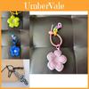 Colorful Flower Rubber Keychain Plush Toy Ins Style Trendy Key Holder Bag Charm