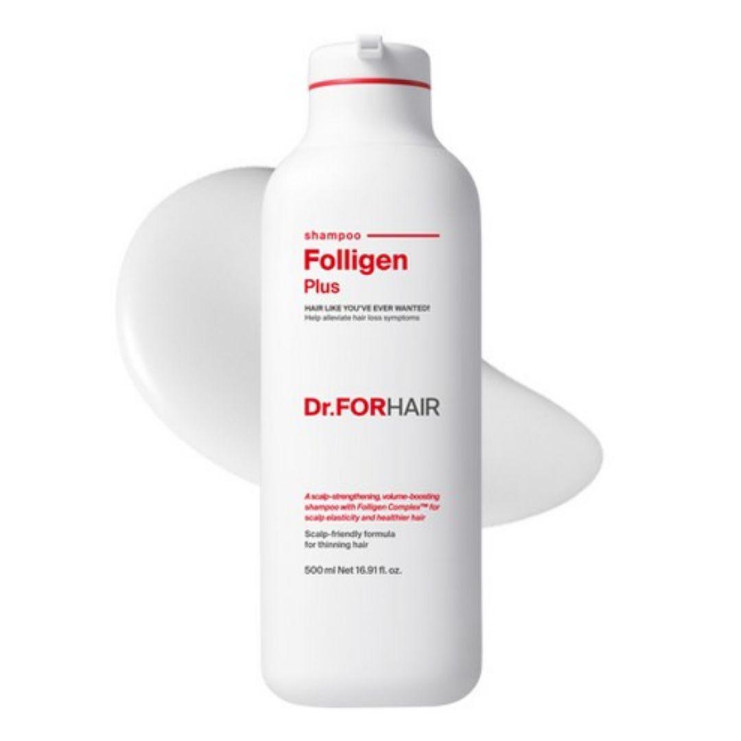 Dr.FORHAIR Folligen Plus Anti-Hair Loss Shampoo Moringa Blossom Scent 1 Pack (500ml)