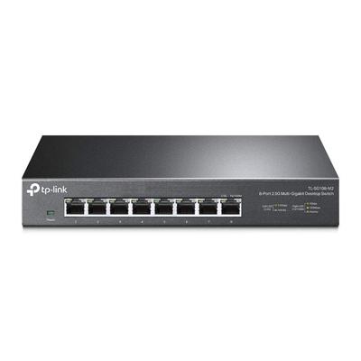8 portů, každý port podporuje až 40 Gb/s při použití portů rozbočovač nespravovaný přepínací rozbočovač TP-Link 2,5 Gb/s (nahoru současně) TL-SG108-M2