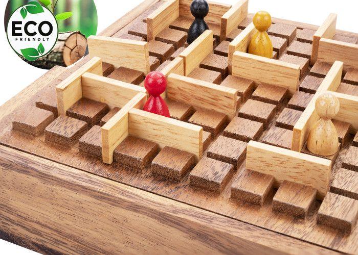 Le Corridor - Jeu de Stratégie- Coffret en Bois Ecologique - Capes et Taureaux en Bois - 2- 4 joueurs - 350450 - 6 ans et +