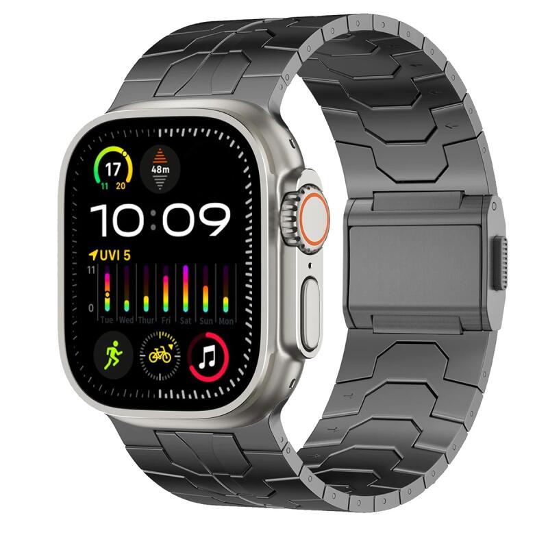 Magnetic Stainless Steel Strap For Apple Watch Band Series 10 46mm  Iron Man Watchband iWatch 9 Ultra 2 49mm 45mm 44mm 42mm