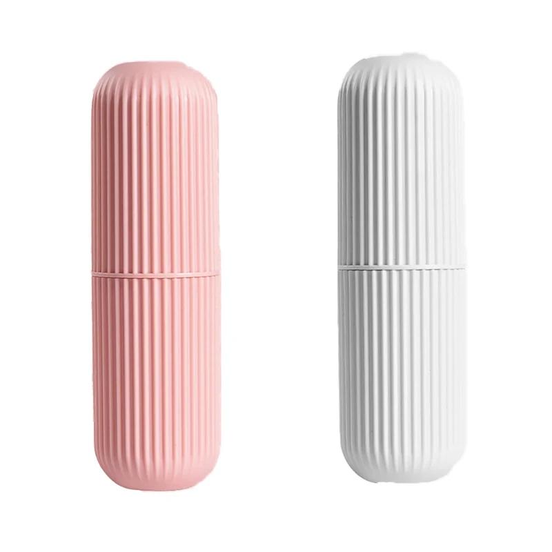 Travel Portable Toothbrush Cup Bathroom Toothpaste Holder Storage Case Box Organizer Travel Toiletries Storage Cup New Creative