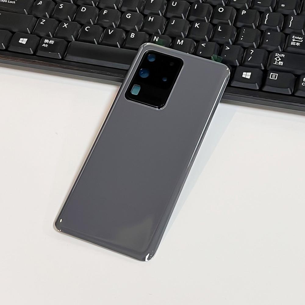 

Крышка-корпус заднего стекла для Samsung Galaxy S20 Ultra 5G Задняя крышка из стекла с объективом камеры серый