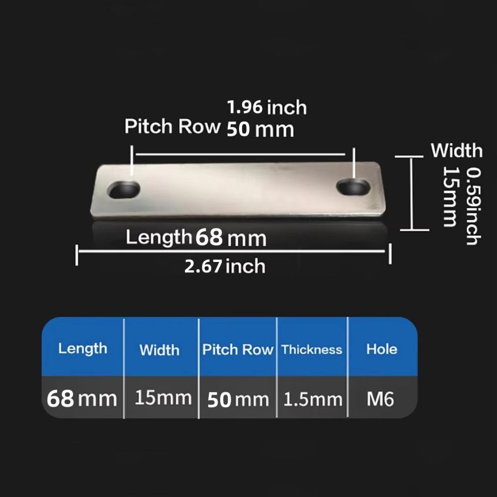 M6 Battery Busbar Flat Copper Busbar New Bus Bars Connector  Lifepo4 Cell Lithium