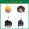 Ultra Soft Short Plush Keychain Tanjiro Zenitsu Giyu Kyojuro Anime Character Coin Bag