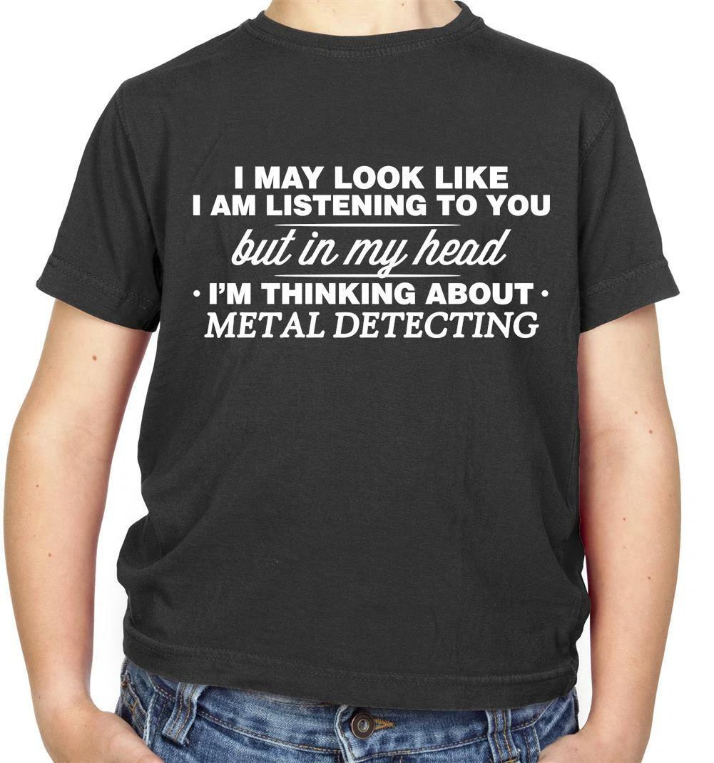 

In My Head I m Metal Detecting Kids T-Shirt - Metal Detector - Hobbie - Gift 120