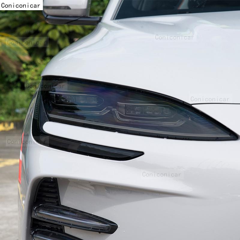 Für BYD SONG Plus Champion Version DM-i EV 2025 Autoscheinwerfer Schwarz TPU Schutzfolie Frontlicht Tönung Zubehör