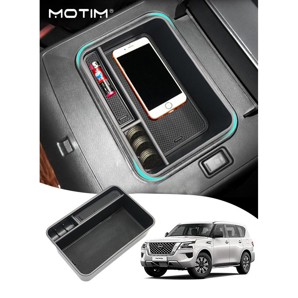 

Central Armrest Storage Box Center Console Organizer Storage Tray for Nissan Patrol Y62/ QX80