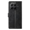 For Xiaomi 15T Pro Case Stand Wallet Calf Texture PU Leather Flip Phone Cover with Wrist Strap