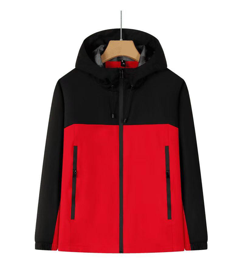 Unisex Windproof Waterproof Color Block Jacket for Spring & Autumn Hiking