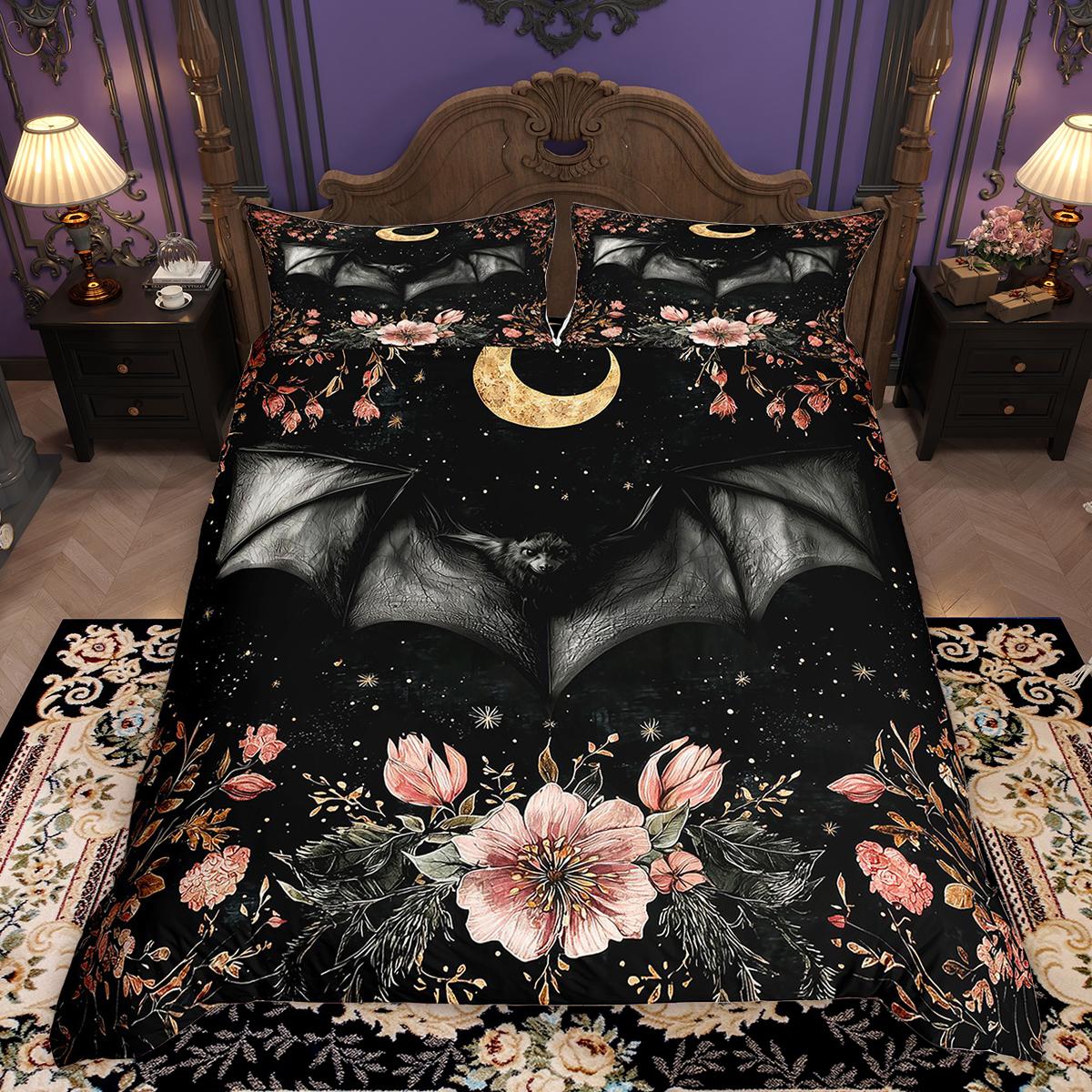 

Homewish Butterfly Bee Dragonfly Duvet Cover Set Wild Animal Bedding Set Spring Garden Comforter Cover Set EU Single(135*200cm)3pcs