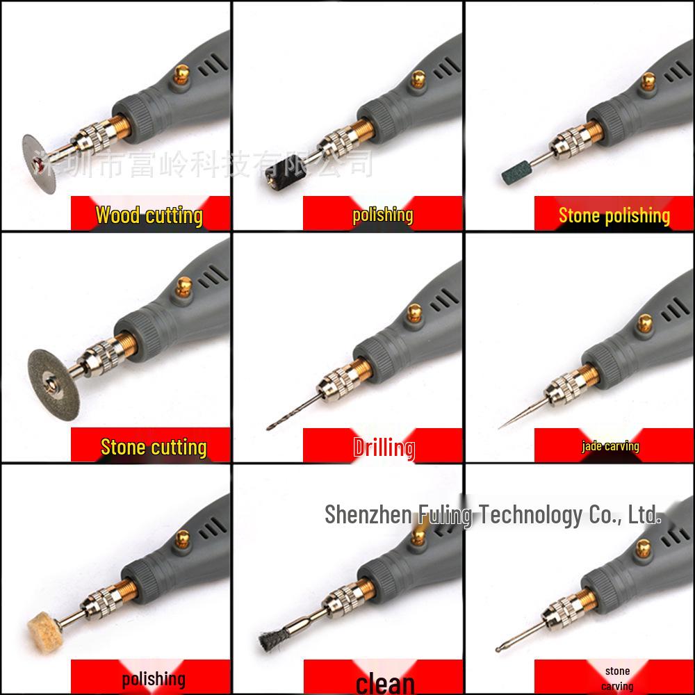 DIY Electric Mini Grinder with Lithium Battery for Polishing, Cutting, and Engraving Jade