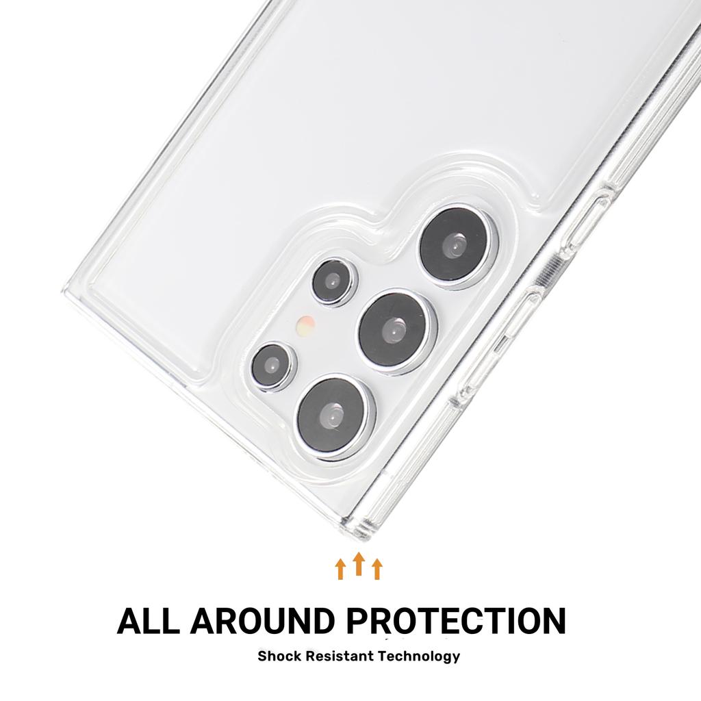 For Samsung Galaxy S25 Ultra Case HD Clear Soft TPU Phone Back Cover Airbag Protection