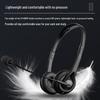 Noise-Canceling Over-Ear Telephone Headset with Microphone for Telesales Agents