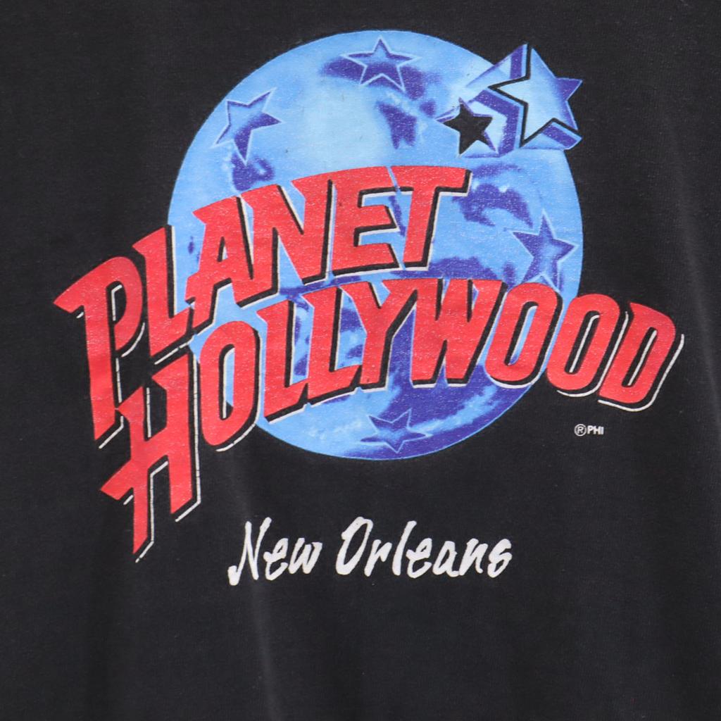 PLANET HOLLYWOOD 90s Old USA made Short sleeve T-shirt S Single stitch Men's Used