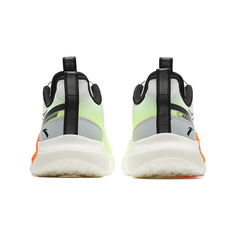 Anta Kids Round Toe Comfortable Versatile Trendy Anti-Kick Shock Absorption Low-Top Running Shoes Kids running shoes White Green A312415506-1