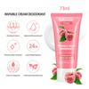 6 Colorful Fruit Fragrance Women's Deodorant Cream Invisible Cream Deodorant Long Lasting Fragrance Moisturizing and Moisturizing