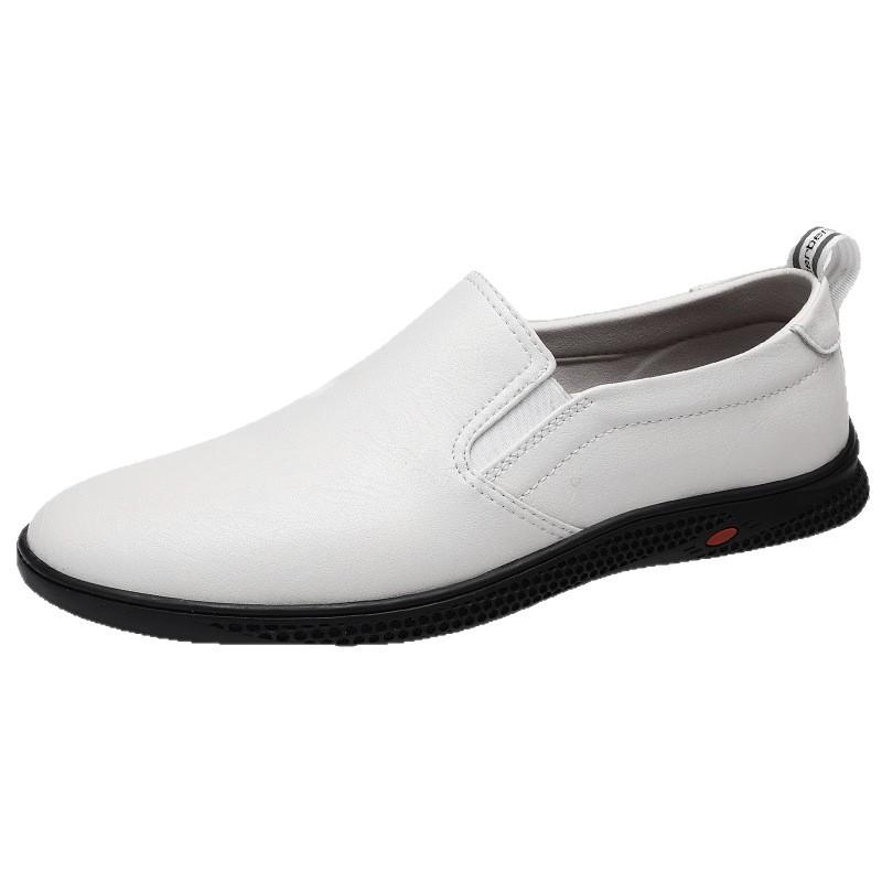 67 Men'S Shoes Leather Shoes One Pedal Flat-Bottomed Lazy Business Gentleman Casual Shoes Spring And Summer Low-Top Feet Single Shoes