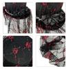 Wide Border Witch Hat Flower Decorative Hat Skull Pattern Hat Vintages Look Hat for Dress Up Event