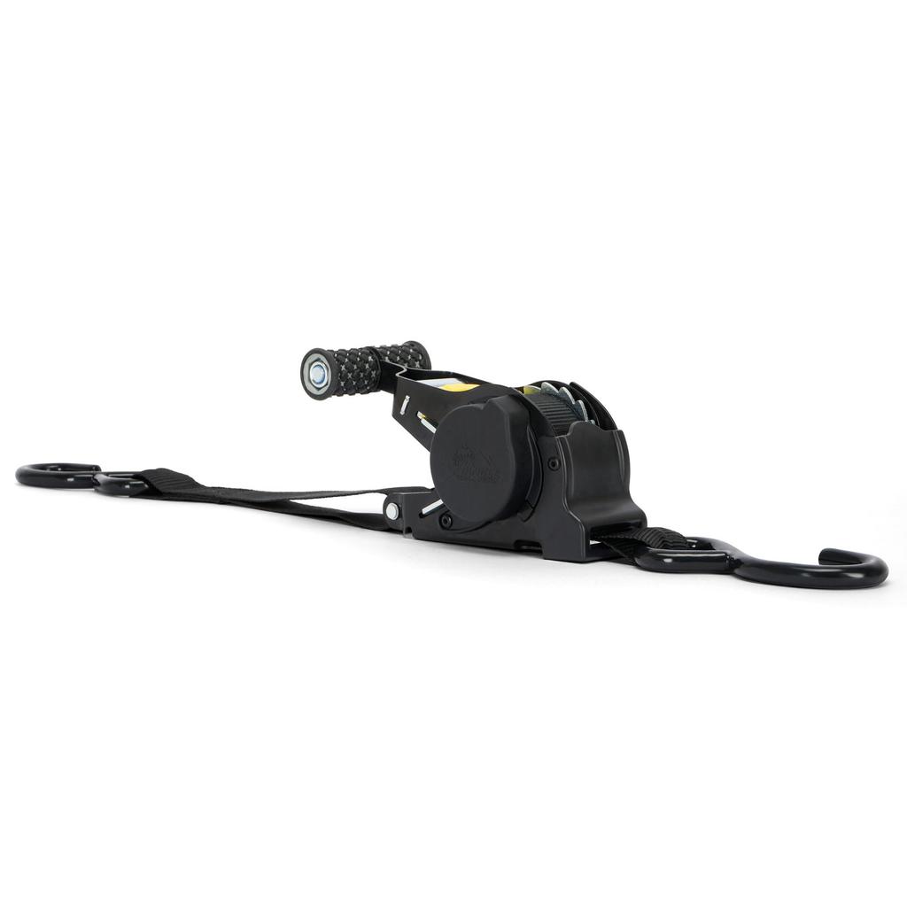 Aleawol Automatic Retractable Ratchet Belt Retractable Fixed 25mm Belt Easy High Prevents Load for and Marine Transport 2-Piece Set, 2.9m Side, 0.3m